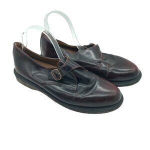 Dr. Martens Lorne Monk Strap Loafers Leather Brown Womens 11